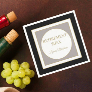 Gepersonaliseerde Pensioenpartij servet