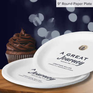 Gepersonaliseerde pensionering partij papier Borde Papieren Bordje