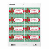 Gepersonaliseerde peperkoek Santa Kerstmis Gift Ta Etiket (Full Sheet)