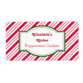 Gepersonaliseerde pepermuntenetiketten etiket (Voorkant)