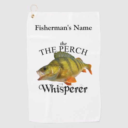 Gepersonaliseerde Perch Whisperer Gevist handdoek (Voorkant)