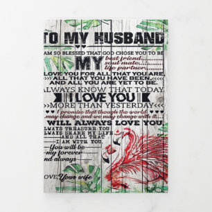 Gepersonaliseerde perfecte brief Brief van mijn Drieluik Aankondiging