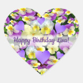 Gepersonaliseerde perfecte hart sticker (Voorkant)