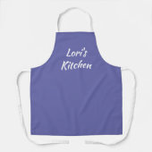 Gepersonaliseerde Periwinkle Apron Schort (Voorkant)