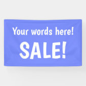 Gepersonaliseerde Periwinkle Sale Banner (Horizontaal)