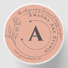Gepersonaliseerde perzik Candle Favoriet met Logo