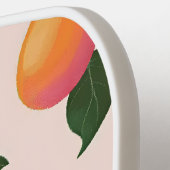 Gepersonaliseerde perzik patroon Schattigee perzik Pickleball Paddle (Links Detail)