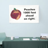 Gepersonaliseerde perzikbanners met jouw tekst spandoek (Beurs)
