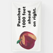 Gepersonaliseerde perzikbanners met jouw tekst spandoek (Verticaal)