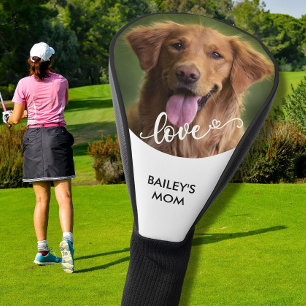 Gepersonaliseerde Pet Dog Foto Liefde Mijn Mam Golfheadcover