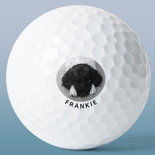 Gepersonaliseerde Pet Dog Fotonaam Golfballen