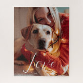 Gepersonaliseerde Pet Dog Photo Script Legpuzzel (Verticaal)