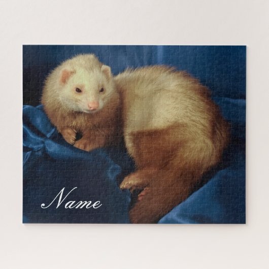 Gepersonaliseerde Pet Ferret Legpuzzel (Horizontaal)
