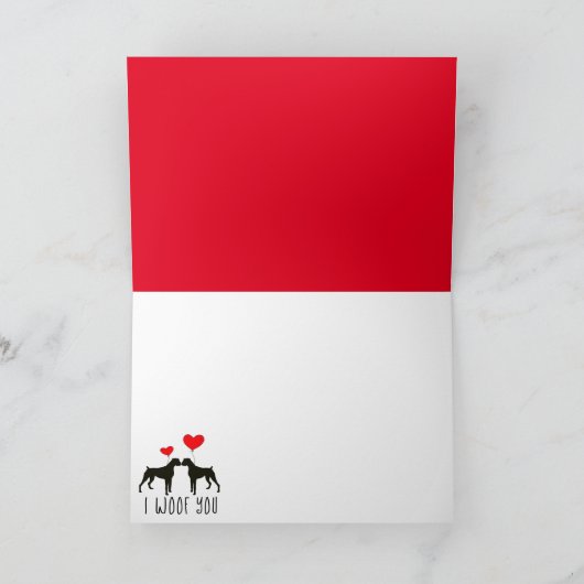 Gepersonaliseerde Pet Kaarten - Dog Valentijn (Binnen)