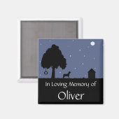 Gepersonaliseerde Pet Memorial Magnet Magneet (Voorkant / Achterkant)