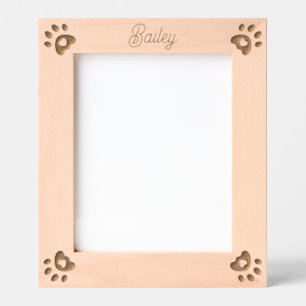 Gepersonaliseerde Pet Naam Hond Harten Poot Prints Gegraveerde Lijstjes