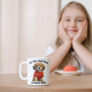 Gepersonaliseerde Pet Photo Boss Dog Koffiemok