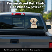 Gepersonaliseerde Pet Photo Car Window Sticker