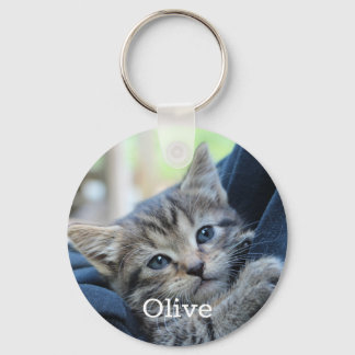 Gepersonaliseerde Pet Photo Cat Lovers Keepsake Sleutelhanger