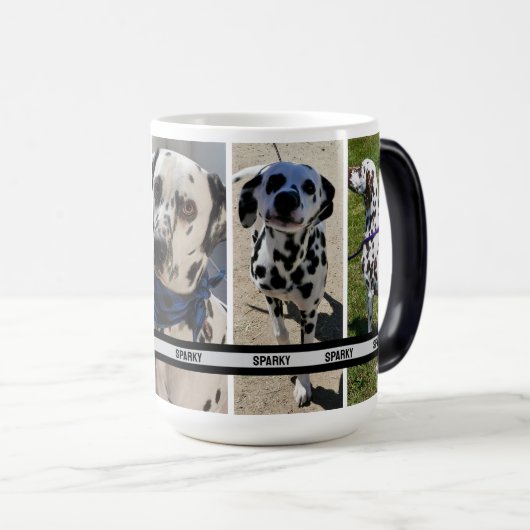 Gepersonaliseerde Pet Photo Collage Mobiele Telefo Magische Mok (Voorkant rechts)