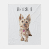 Gepersonaliseerde Pet Photo Fleece Deken (Voorkant)