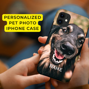 Gepersonaliseerde Pet Photo Hond Kat Naam iPhone C iPhone 11 Hoesje