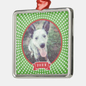 Gepersonaliseerde Pet Photo Keepsake Ornament (Links)