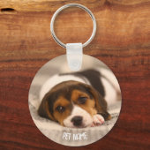 Gepersonaliseerde Pet Sleutelhanger – Aangepaste f (Voorkant)