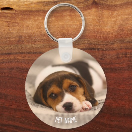Gepersonaliseerde Pet Sleutelhanger – Aangepaste f (Voorkant)