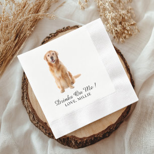 Gepersonaliseerde Pet Wedding Custom bruiloft paar Servet