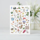 gepersonaliseerde peter de konijn bedankkaart (Staand voorkant)