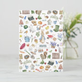 gepersonaliseerde peter de konijn kaart (Staand voorkant)