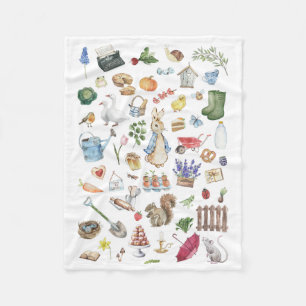 Gepersonaliseerde Peter het konijn Fleece Deken