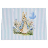 Gepersonaliseerde Peter Rabbit Baby Boy Groot Cadeauzakje (Voorkant)
