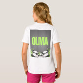 Gepersonaliseerde peuterkleding – Aangepaste naam T-shirt (Achterkant volledig)