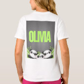 Gepersonaliseerde peuterkleding – Aangepaste naam T-shirt (Achterkant)