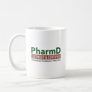 Gepersonaliseerde PharmD Gecertificeerd En Geregis Koffiemok