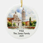 Gepersonaliseerde Philadelphia Ornament, Pennsylva Keramisch Ornament (Voorkant)
