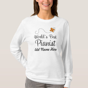 Gepersonaliseerde pianist (wereldwijd het beste) m t-shirt