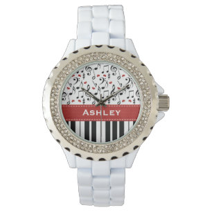 Gepersonaliseerde Piano Keys Horloge