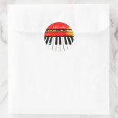 Gepersonaliseerde Piano Keys Sticker (Tas)