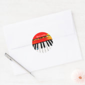 Gepersonaliseerde Piano Keys Sticker (Envelop)