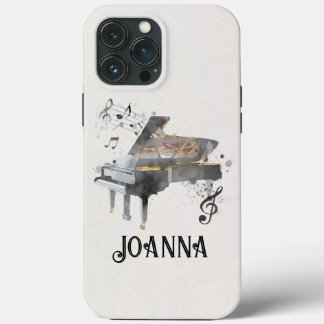 Gepersonaliseerde Piano Telefoonhoes iPhone 13 Pro Max Hoesje