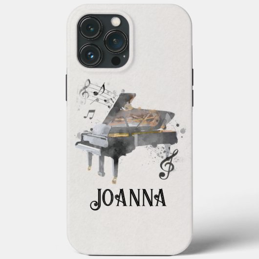 Gepersonaliseerde Piano Telefoonhoes Case-Mate iPhone Case (Achterkant)