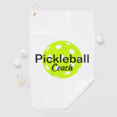 Gepersonaliseerde pickleball coach golfhanddoek (Insitu)