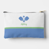 Gepersonaliseerde Pickleball Gift Preppy Blauw Gro Etui (Achterkant)