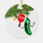 gepersonaliseerde pickleball keramisch ornament (Voorkant)