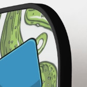 Gepersonaliseerde pickleball paddle met augurk-the (Links Detail)