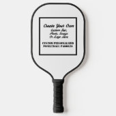 Gepersonaliseerde Pickleball Paddles, Pickleball Paddle (Voorkant)