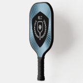Gepersonaliseerde Pickleball Shield Metallic Achte Pickleball Paddle (Links)